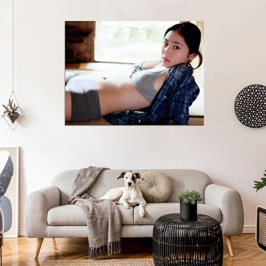 Saaya Irie Cute Pretty Sexy Boobs Asian Model Wall Art Print Poster