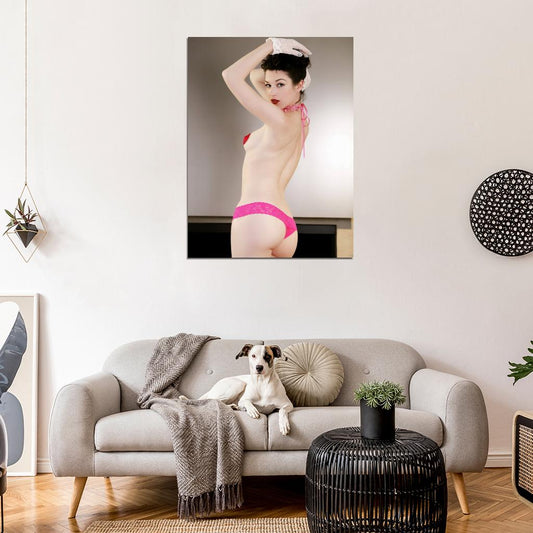 Jessica Dawson Topless Tits Ass Sexy Hot Model Wall Art Print Poster