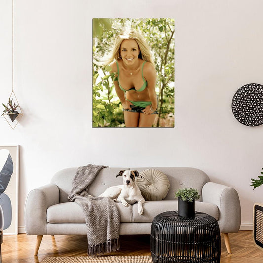 Britney Spears Sexy Boobs Music Singer Actress Wall Art Print Poster