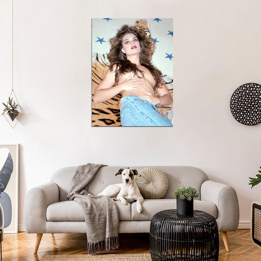 Brooke Shields Sexy Hot Acress Topless Model Wall Art Print Poster