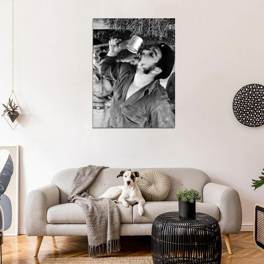 Che Guevara Voluntary Work Havana 1961 Vintage Wall Art Print Poster