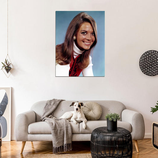 Natalie Wood Smile Portrait Old Retro Vintage Wall Art Print Poster