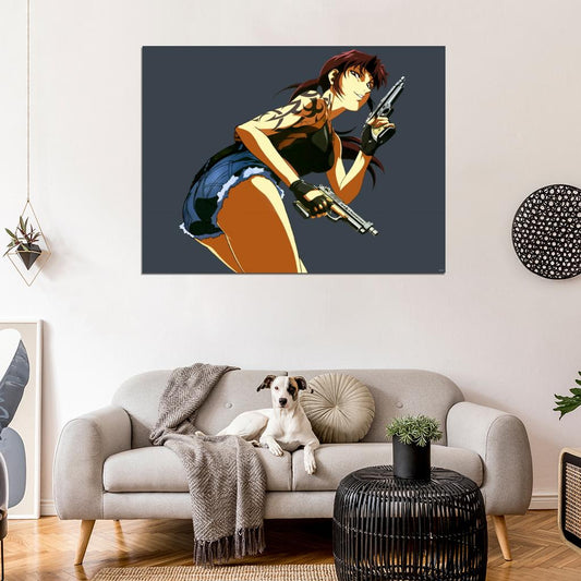 Revy Black Lagoon Hot Anime Manga Art Wall Art Print Poster