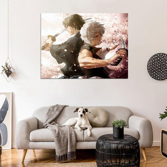 Gintama Katsura Kotaro Sakata Gintoki Anime Manga Art Wall Art Print Poster