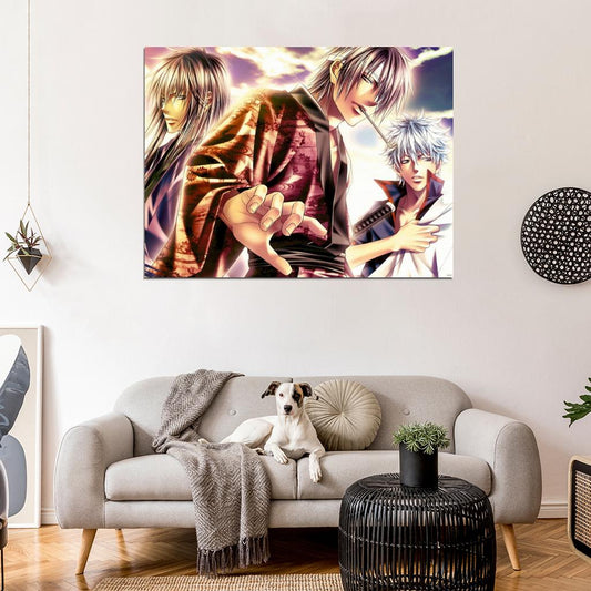Gintama Sakata Gintoki Katsura Kotaro Takasugi Shinsuke Anime Manga Art Wall Art Print Poster