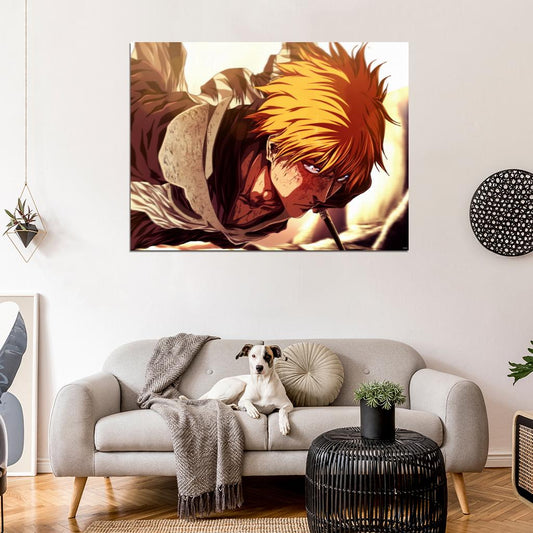 Ichigo Kurosaki Bleach Awesome Anime Manga Art Wall Art Print Poster