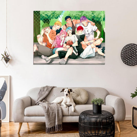Kuroko no Basuke Characters Momoi Akashi Aomine Kise Midorima Murasakibara Kuroko's Basketball Anime Manga Art Wall Art Print Poster