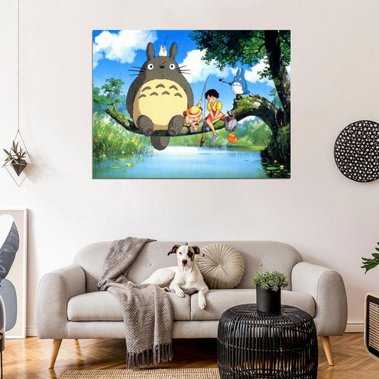 My Neighbor Totoro Beautiful Painting Tonari no Totoro Anime Manga Art Wall Art Print Poster