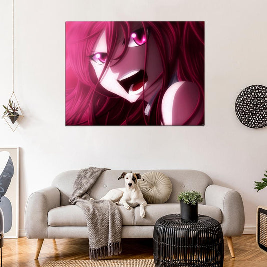 Erza Scarlet Fairy Tail Beautiful Amazing Anime Manga Art Wall Art Print Poster