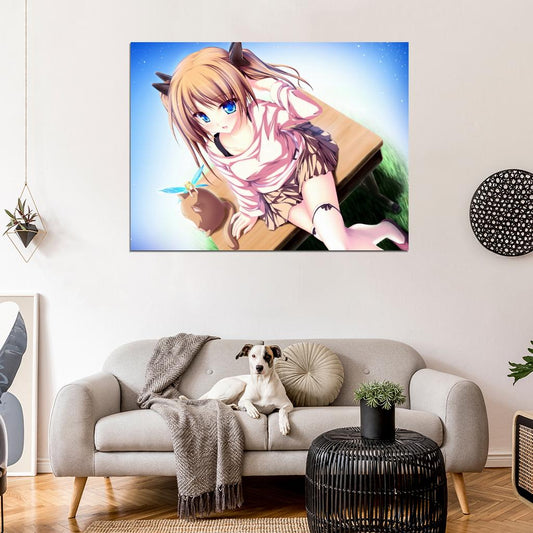 Beautiful Eyes Cute Girl Amazing Anime Manga Art Wall Art Print Poster