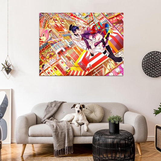 Catgirl Neko Beautiful Colorful Amazing Anime Manga Art Wall Art Print Poster