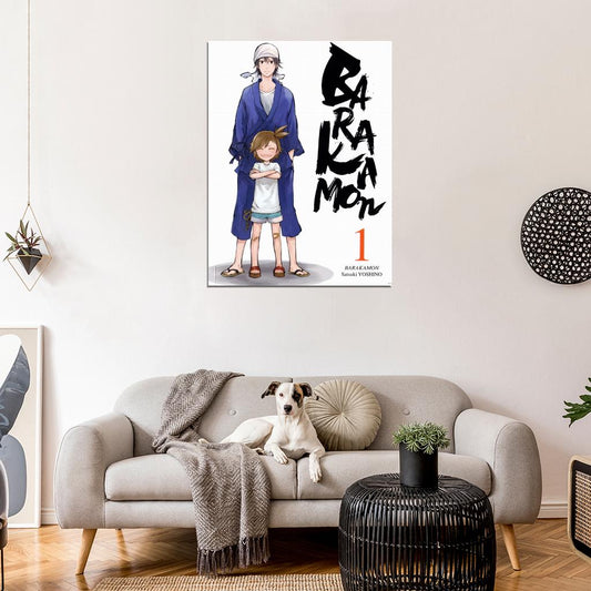 Barakamon Handa Seishuu Kotoishi Naru Kubota Hina Anime Manga Art Wall Art Print Poster