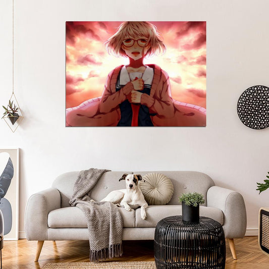 Beyond the Boundary Mirai Kuriyama Kyoukai no Kanata Anime Manga Art Wall Art Print Poster