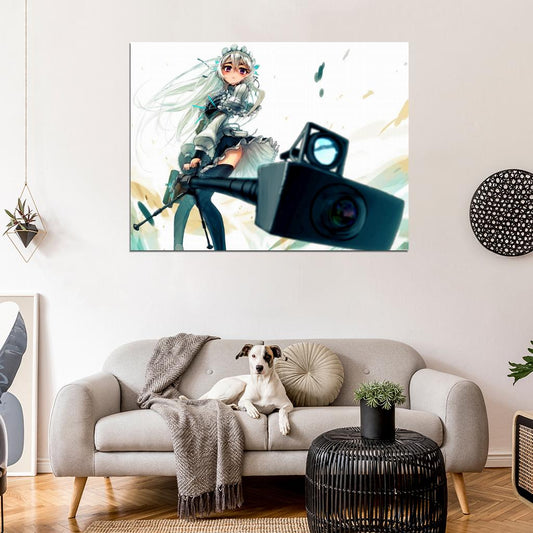 Chaika The Coffin Princess Hitsugi no Chaika Avenging Battle Rifle Anime Manga Art Wall Art Print Poster