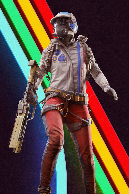 ARC Raiders Poster Retro Vintage Sci-Fi Video Game Wall Art Decor