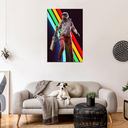 ARC Raiders Poster Retro Vintage Sci-Fi Video Game Wall Art Decor