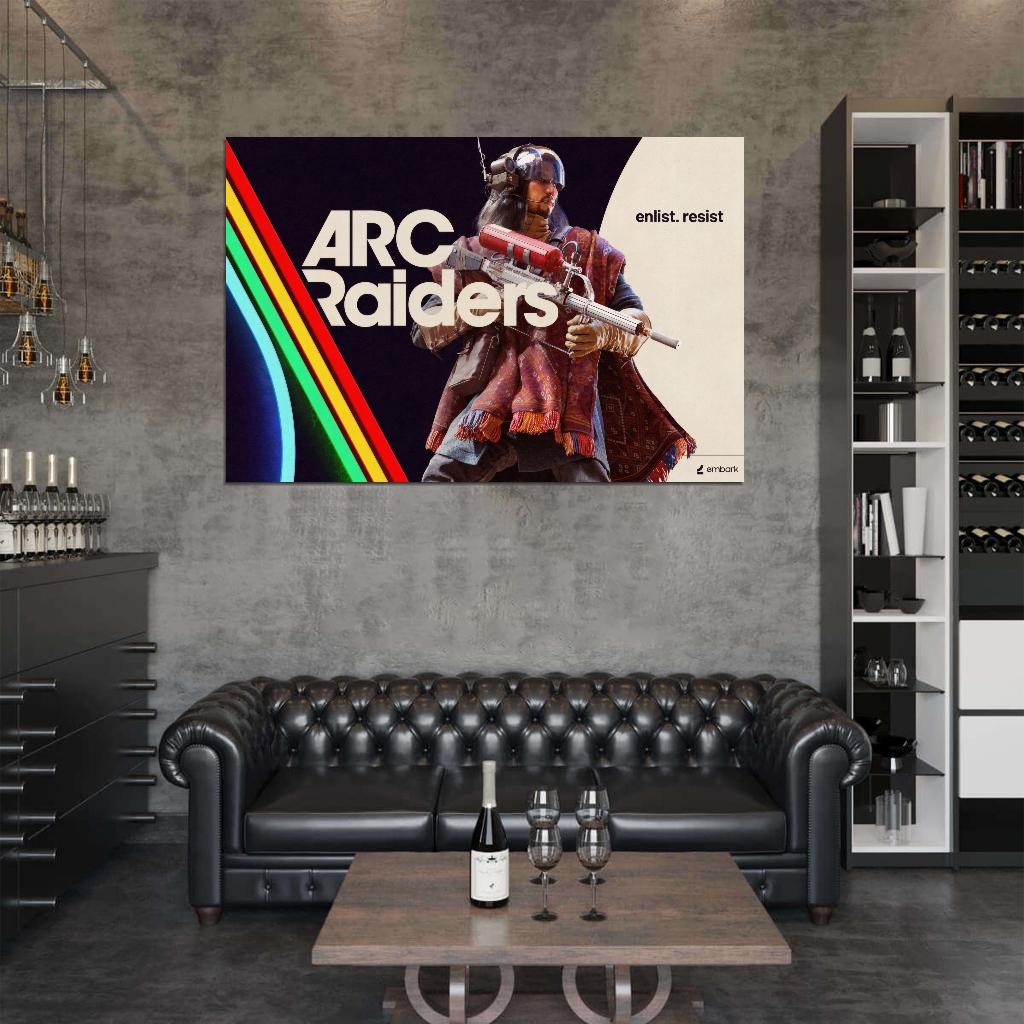 ARC Raiders Poster Character Raider Concept Art Sci-Fi Video Game Wall Decor