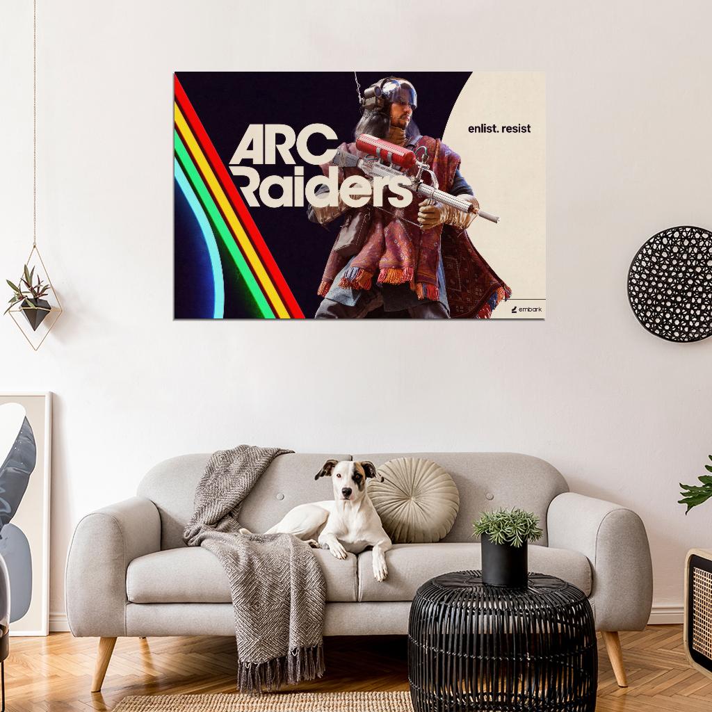 ARC Raiders Poster Character Raider Concept Art Sci-Fi Video Game Wall Decor