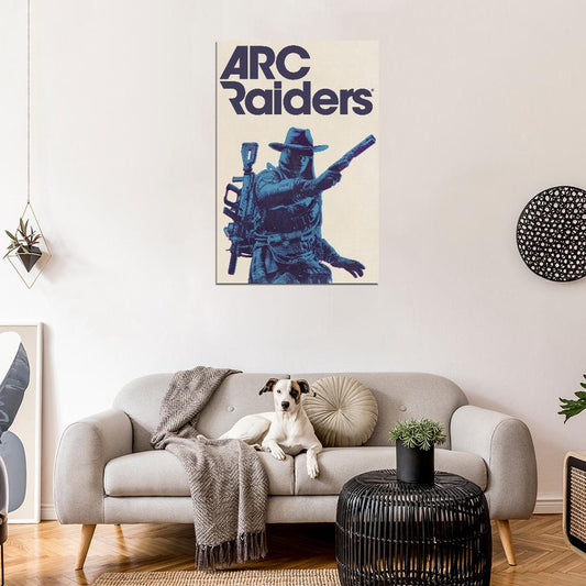 ARC Raiders Poster Cowboy Hat Raider Concept Art Sci-Fi Video Game Wall Decor
