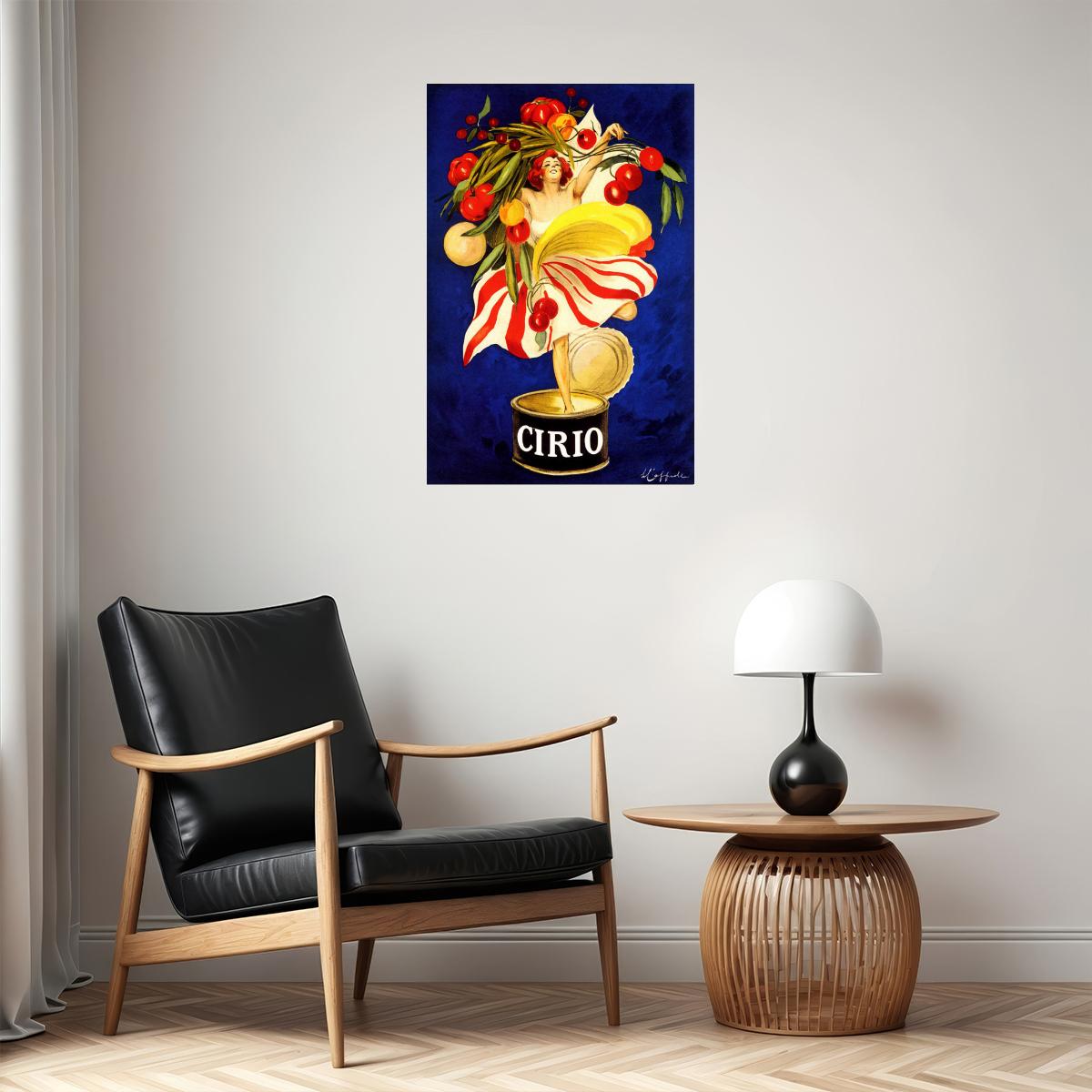 CIRIO ITALIAN FOOD COMPANY CANNING GIRL ITALY CAPPIELLO VINTAGE POSTER