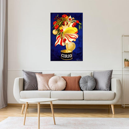 CIRIO ITALIAN FOOD COMPANY CANNING GIRL ITALY CAPPIELLO VINTAGE POSTER
