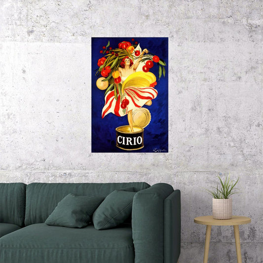 CIRIO ITALIAN FOOD COMPANY CANNING GIRL ITALY CAPPIELLO VINTAGE POSTER