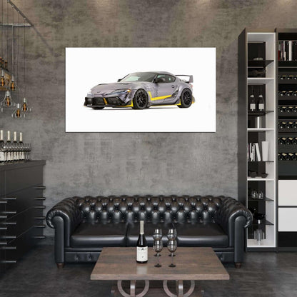 Gr Supra 3000gt Concept 2019 High Res HD HQ Car Posters Home Decor Aesthetic Garage Man Cave For Men Boys Wall Art Poster