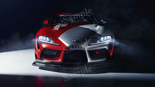 Gr Supra Gt4 Concept 2019 High Res HD HQ Car Posters Home Decor Aesthetic Garage Man Cave For Men Boys Wall Art Poster
