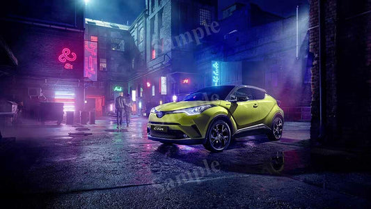 C Hr Neon Lime Powered By Jbl 2019 High Res HD HQ Car Posters Home Decor Aesthetic Garage Man Cave For Men Boys Wall Art Poster