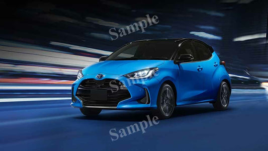 Yaris Hybrid 2020 High Res HD HQ Car Posters Home Decor Aesthetic Garage Man Cave For Men Boys Wall Art Poster