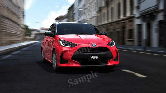 Yaris Hybrid 2020 High Res HD HQ Car Posters Home Decor Aesthetic Garage Man Cave For Men Boys Wall Art Poster