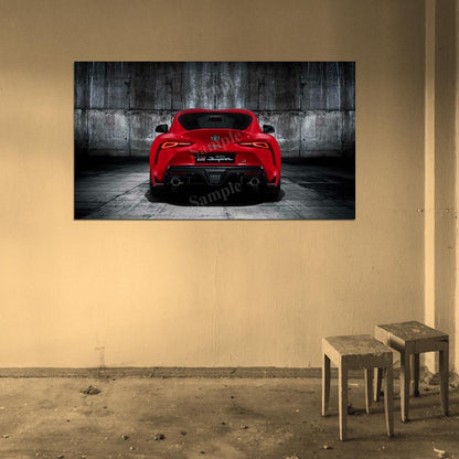 Gr Supra 2019 High Res HD HQ Car Posters Home Decor Aesthetic Garage Man Cave For Men Boys Wall Art Poster