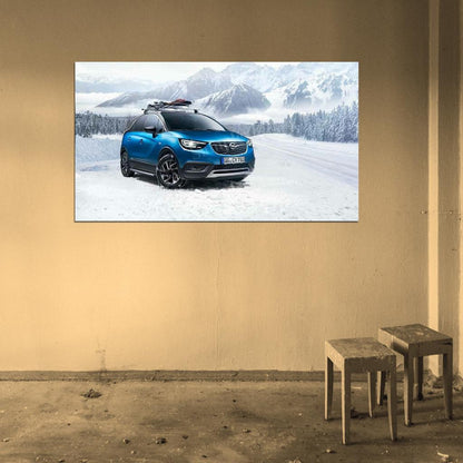 Crossland X Turbo Accessorized 2018 High Res HD HQ Car Posters Home Decor Aesthetic Garage Man Cave For Men Boys Wall Art Poster