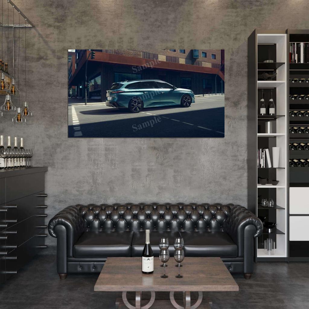 308 Sw Gt 2021 High Res HD HQ Car Posters Home Decor Aesthetic Garage Man Cave For Men Boys Wall Art Poster