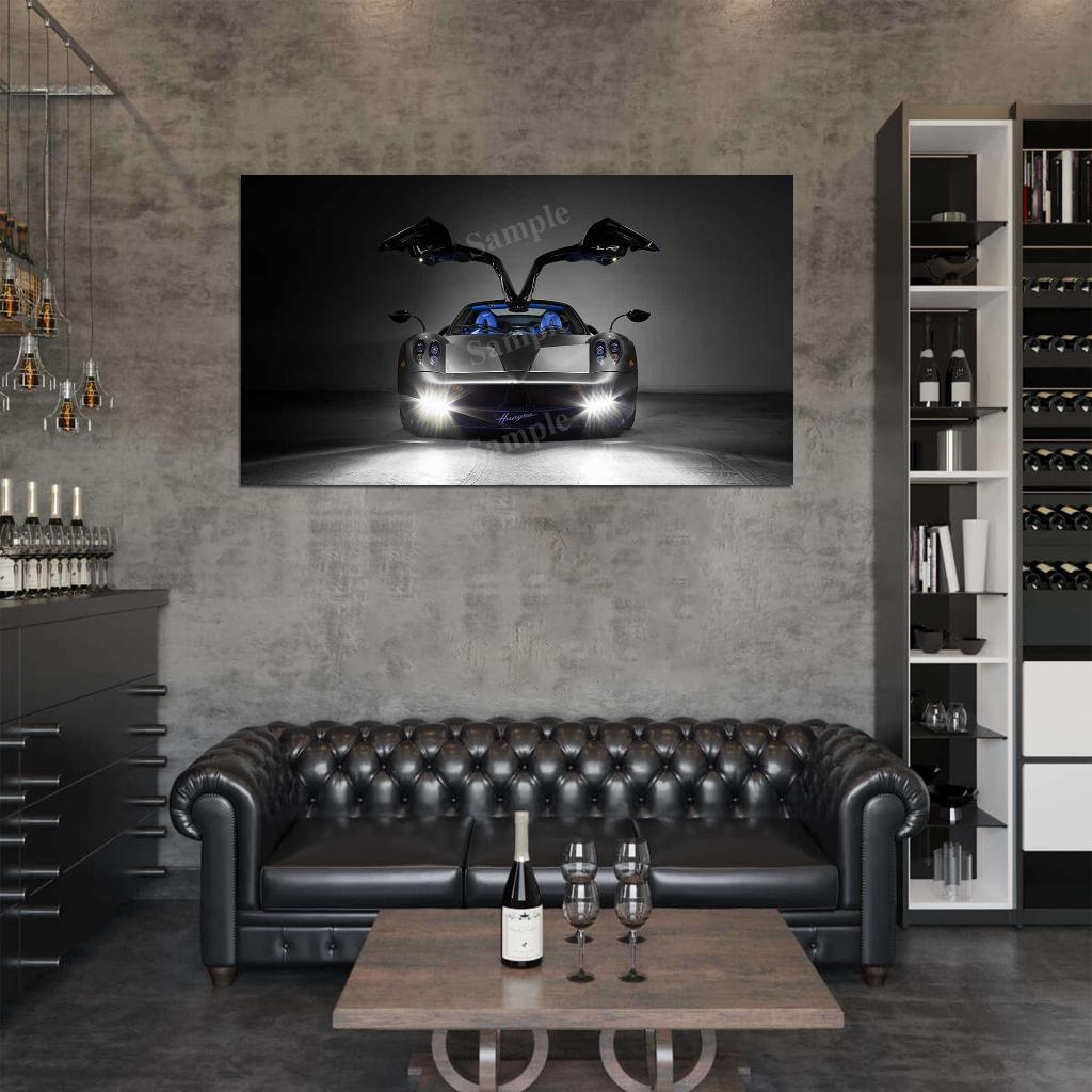 Huayra 2017 High Res HD HQ Car Posters Home Decor Aesthetic Garage Man Cave For Men Boys Wall Art Poster