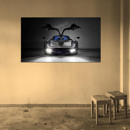 Huayra 2017 High Res HD HQ Car Posters Home Decor Aesthetic Garage Man Cave For Men Boys Wall Art Poster