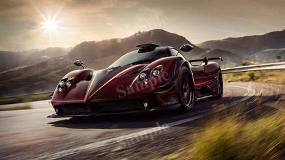 Zonda Fantasma Evo 2017 High Res HD HQ Car Posters Home Decor Aesthetic Garage Man Cave For Men Boys Wall Art Poster