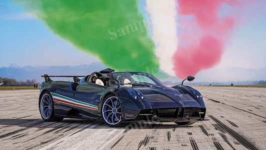 Huayra Tricolore 2021 High Res HD HQ Car Posters Home Decor Aesthetic Garage Man Cave For Men Boys Wall Art Poster
