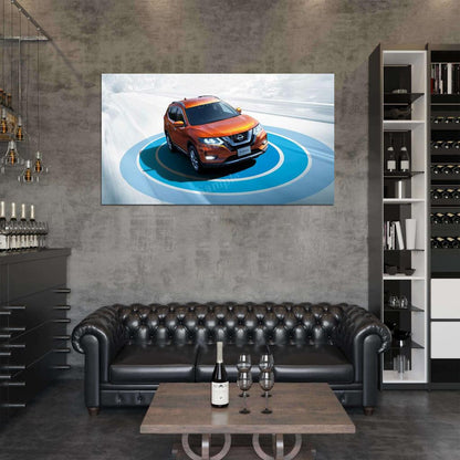 X Trail Hybrid 2017 High Res HD HQ Car Posters Home Decor Aesthetic Garage Man Cave For Men Boys Wall Art Poster