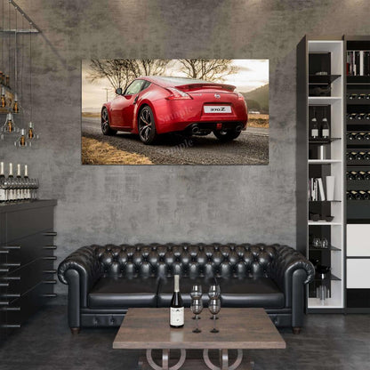 370z Rear High Res HD HQ Car Posters Home Decor Aesthetic Garage Man Cave For Men Boys Wall Art Poster