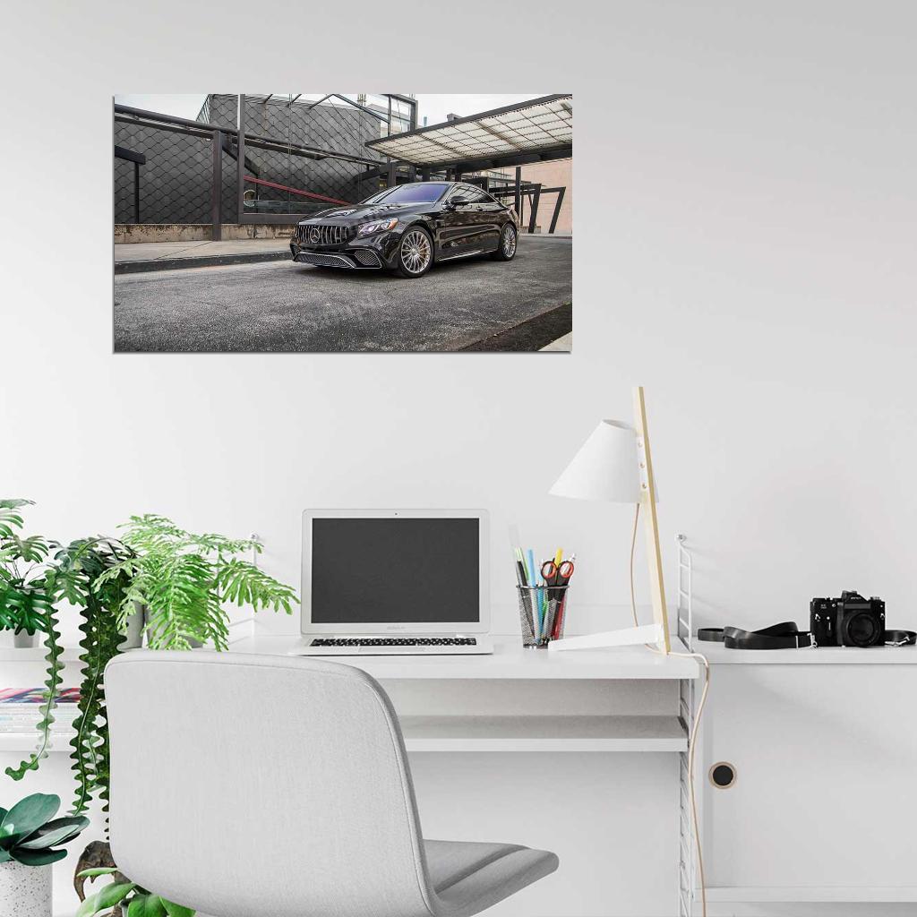 Amg S 65 Coupe 2018 High Res HD HQ Car Posters Home Decor Aesthetic Garage Man Cave For Men Boys Wall Art Poster