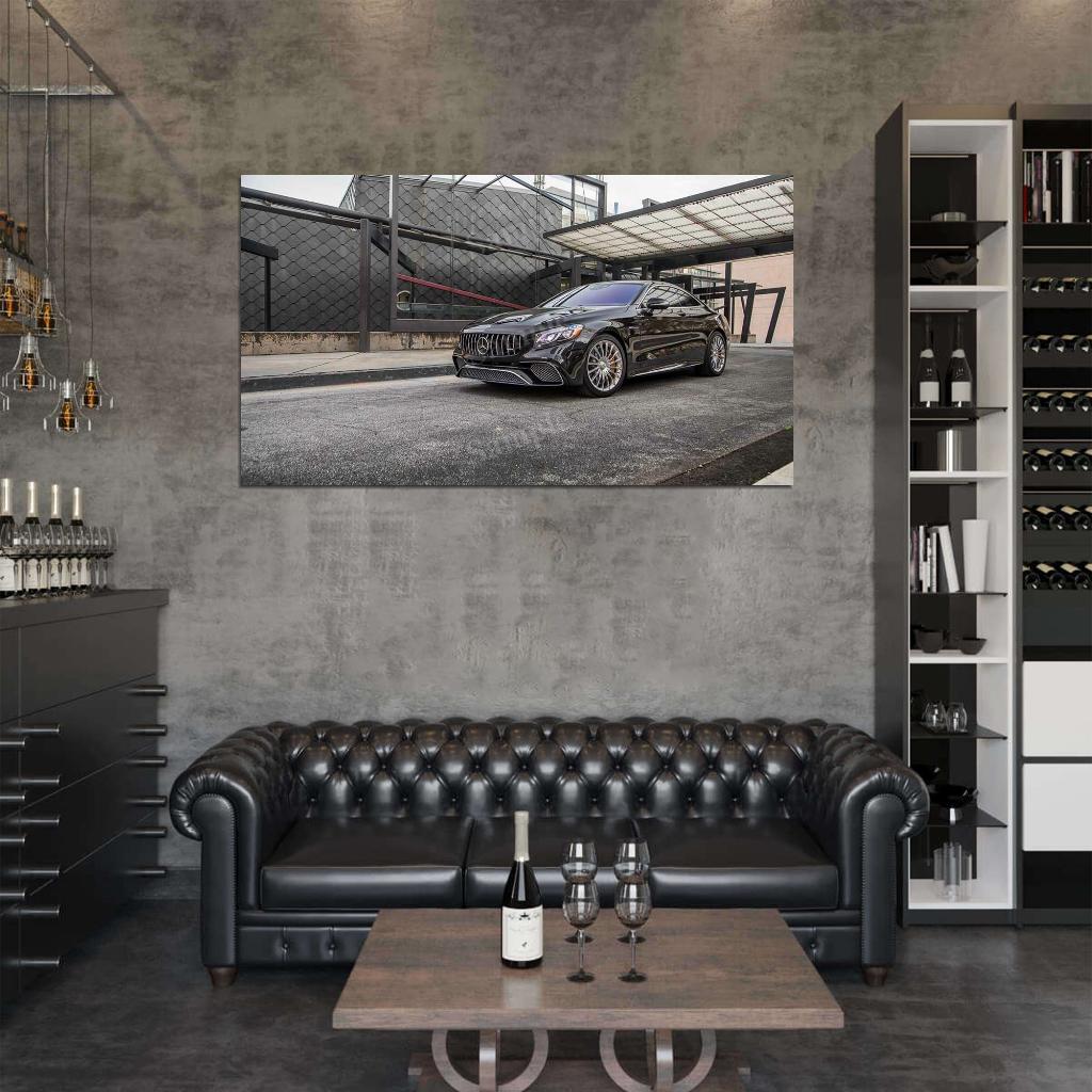 Amg S 65 Coupe 2018 High Res HD HQ Car Posters Home Decor Aesthetic Garage Man Cave For Men Boys Wall Art Poster
