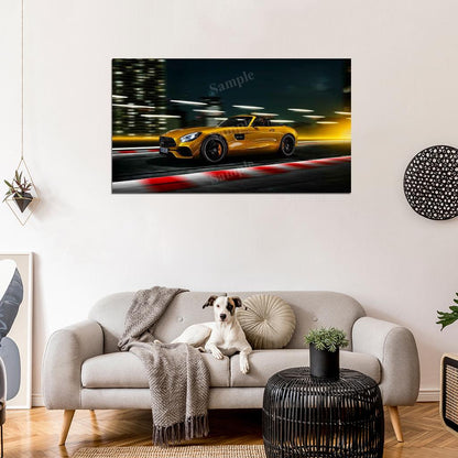 Amg Gt S Roadster 2018 High Res HD HQ Car Posters Home Decor Aesthetic Garage Man Cave For Men Boys Wall Art Poster