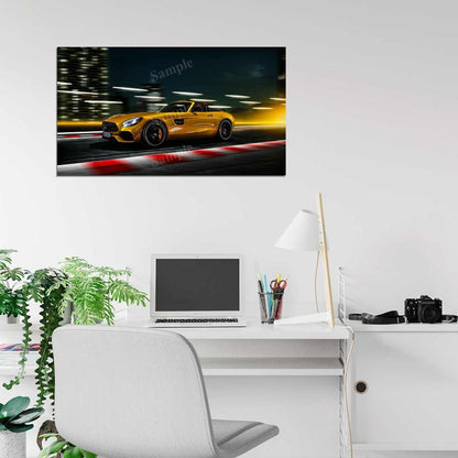 Amg Gt S Roadster 2018 High Res HD HQ Car Posters Home Decor Aesthetic Garage Man Cave For Men Boys Wall Art Poster