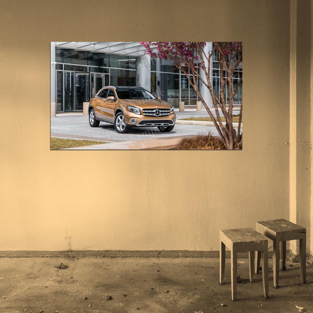 Gla 250 4matic 2018 High Res HD HQ Car Posters Home Decor Aesthetic Garage Man Cave For Men Boys Wall Art Poster