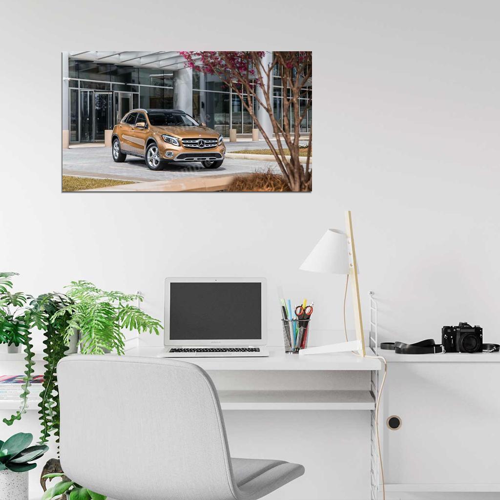 Gla 250 4matic 2018 High Res HD HQ Car Posters Home Decor Aesthetic Garage Man Cave For Men Boys Wall Art Poster