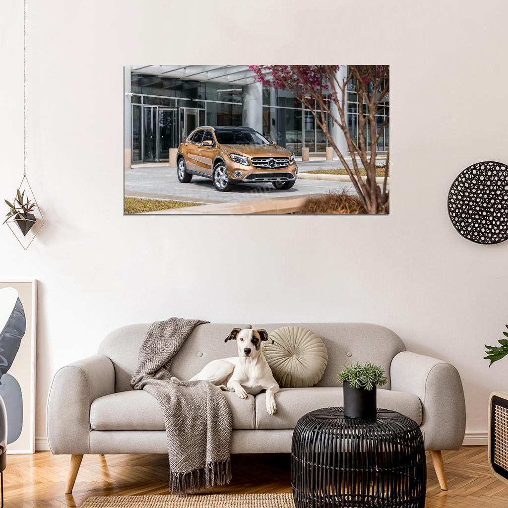 Gla 250 4matic 2018 High Res HD HQ Car Posters Home Decor Aesthetic Garage Man Cave For Men Boys Wall Art Poster
