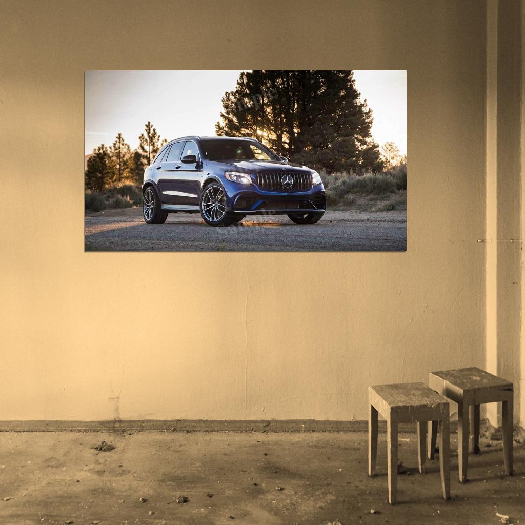 Amg Glc 63 4matic 2018 High Res HD HQ Car Posters Home Decor Aesthetic Garage Man Cave For Men Boys Wall Art Poster