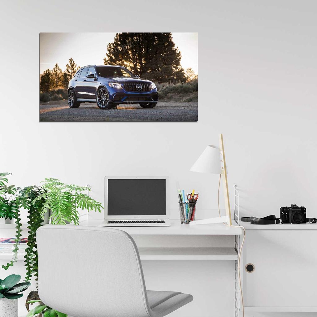 Amg Glc 63 4matic 2018 High Res HD HQ Car Posters Home Decor Aesthetic Garage Man Cave For Men Boys Wall Art Poster