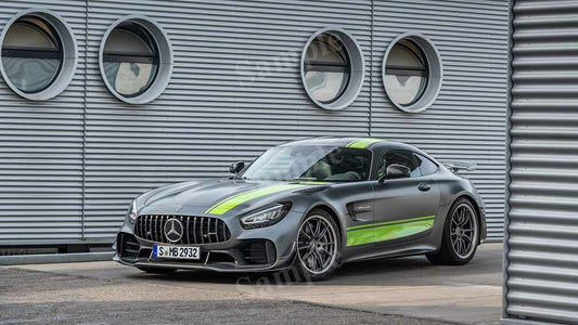 Amg Gt R Pro 2019 High Res HD HQ Car Posters Home Decor Aesthetic Garage Man Cave For Men Boys Wall Art Poster